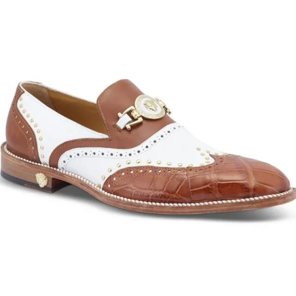 mauri__alligator_shoes_co_1.webp Store Mauri 3092 Alligator Shoes Cognac / White