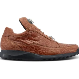Outlet Mauri 8900/2 Alligator Sneakers Cognac