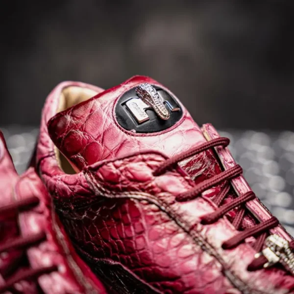 Best Sale Mauri 8900/2 Alligator Sneakers Dirty Taste of Berry / Ruby Red