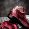 Best Sale Mauri 8900/2 Alligator Sneakers Dirty Taste of Berry / Ruby Red