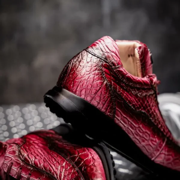 Best Sale Mauri 8900/2 Alligator Sneakers Dirty Taste of Berry / Ruby Red