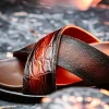 Clearance Mauri 5134 Alligator Time Sandals Cognac / Dirty T. Moro