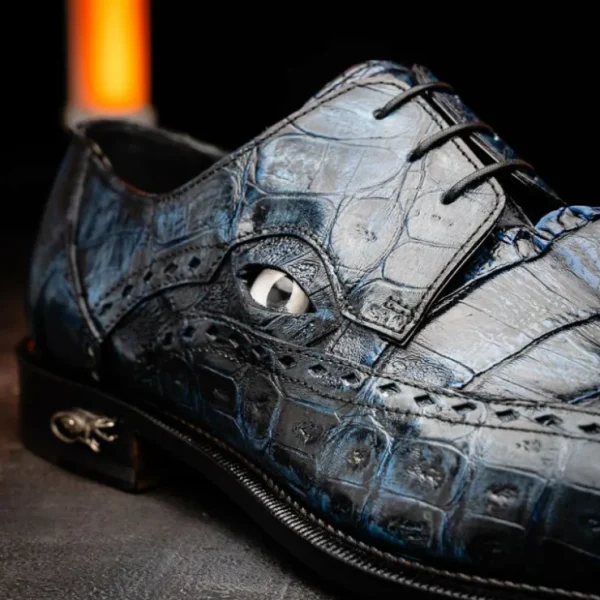mauri__baby_croc__hornbac_4-1.webp Hot Mauri 4717/3 Baby Croc / Hornback Dress Shoes (Special Order) Night