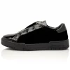 Cheap Mauri 8478/10 Baby Croc / Quilted Velvet / Patent Sneaker Black