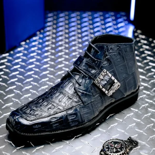 Hot Mauri 3238/1 Baby Croc Boots Wonder Blue WonderBlue