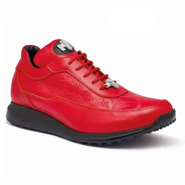 mauri__baby_crocodile__em_0.webp Discount Mauri 8900/2 Baby Crocodile / Embossed Nappa Sneakers Red