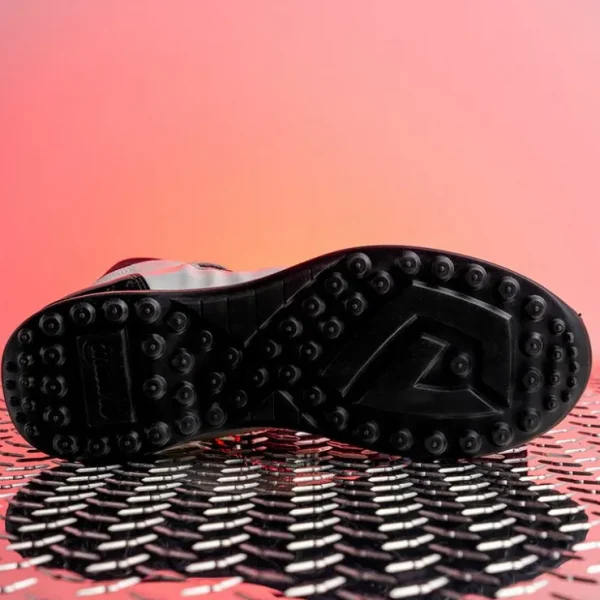 mauri__baby_crocodile__os_6.webp Online Mauri 8401 Baby Crocodile / Ostrich Leg / Embossed Patent Sneakers White / Black (Special Order)