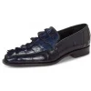 Shop Mauri 4770 Baby Crocodile & Hornback Loafers Wonder (Special Order) Blue