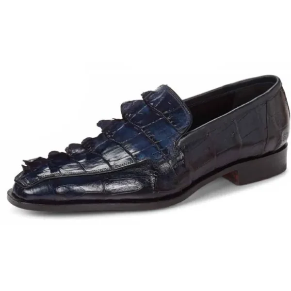 mauri__baby_crocodile_amp_0-1.webp Shop Mauri 4770 Baby Crocodile & Hornback Loafers Wonder (Special Order) Blue