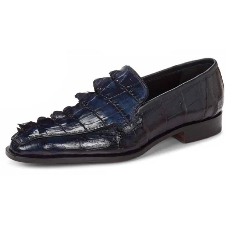 Shop Mauri 4770 Baby Crocodile & Hornback Loafers Wonder (Special Order) Blue