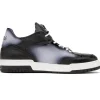 New Mauri 8423 Baby Crocodile & Nappa Sneakers Black / White