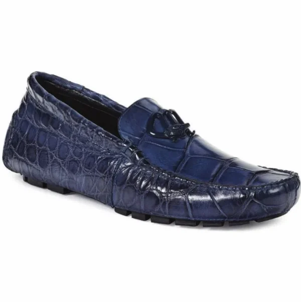 mauri__bartolini_alligato_0.webp Fashion Mauri 3420 Bartolini Alligator Driving Shoes Wonder Blue (SPECIAL ORDER) WonderBlue