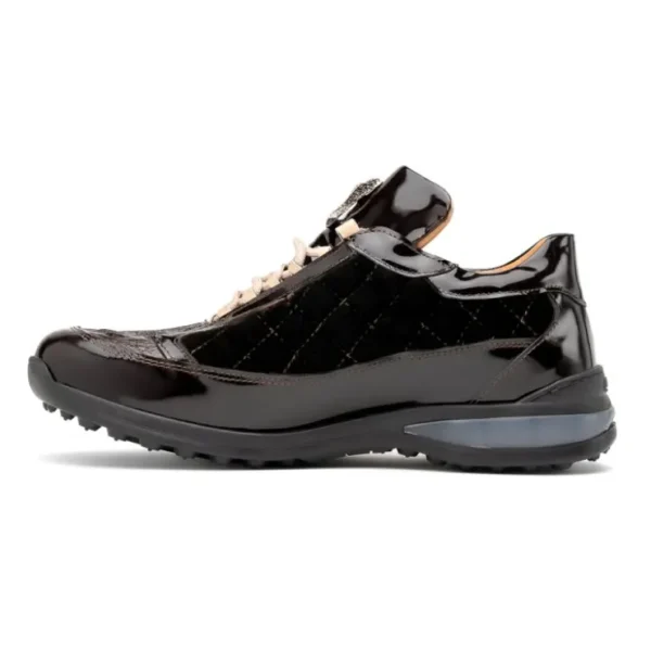 mauri__beats_patent_hornb_1.webp Outlet Mauri 8415/1 Beats Patent/ Hornback Crown/ Velvet Sneakers Sport Rust/ Dune SportRust/Dune