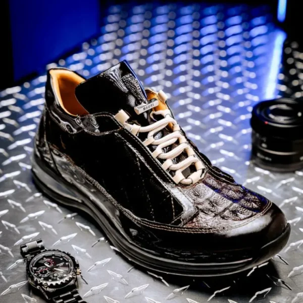 mauri__beats_patent_hornb_3.webp Outlet Mauri 8415/1 Beats Patent/ Hornback Crown/ Velvet Sneakers Sport Rust/ Dune SportRust/Dune