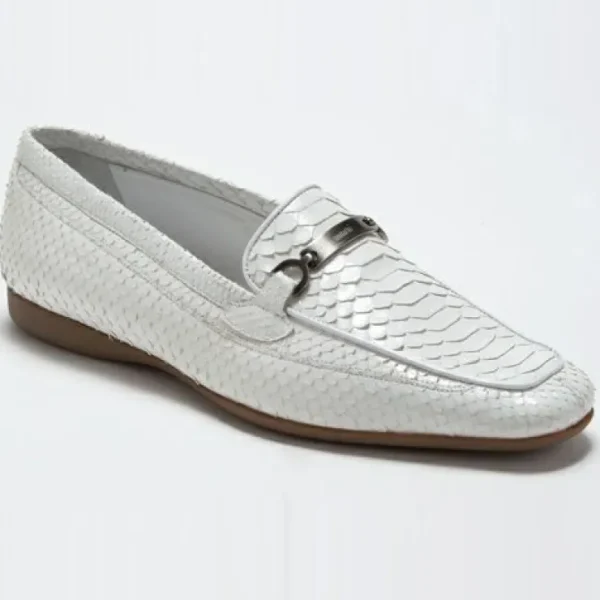 mauri__blanc_python_bit_l_0.webp Shop Mauri 9233 Blanc Python Bit Loafers (Special Order) White