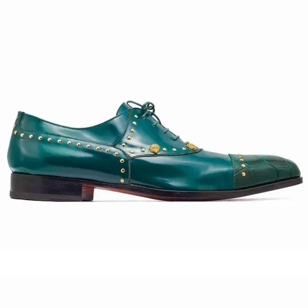 Shop Mauri 4901 Body Alligator / Calfskin Shoes Hunter Green HunterGreen