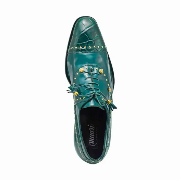 Shop Mauri 4901 Body Alligator / Calfskin Shoes Hunter Green HunterGreen