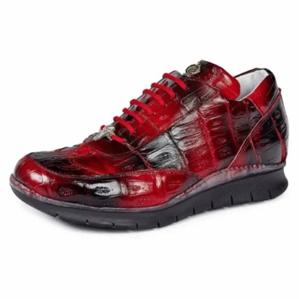 mauri__borromini_crocodil_1-1.webp Best Sale Mauri 8932 Borromini Crocodile Sneakers Red / Black (Special Order) Red/Black