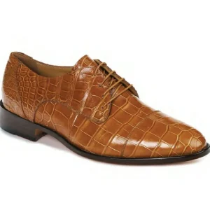 Fashion Mauri 4896 Cathedral Alligator Dress Shoes (Special Order) Cognac