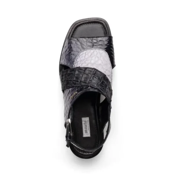 Best Sale Mauri 5181 Cayman Alligator & Hornback Multi Black / Multi Grey