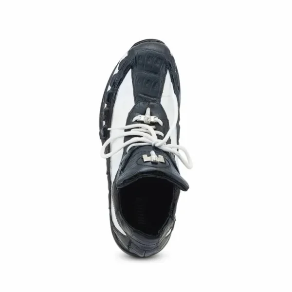 mauri__crawler_baby_croc__1.webp Fashion Mauri 8727/1 Crawler Baby Croc / Hornback tail Sneakers Black / White