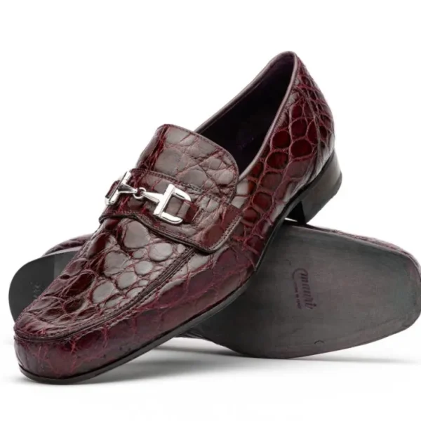 mauri__croco_flanks_dress_1-2.webp Clearance Mauri 4885 Croco Flanks Dress Shoes Ruby Red (Special Order) RubyRed