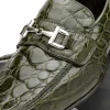Shop Mauri 4885 Croco Flanks Dress Shoes Money Green (Special Order) MoneyGreen