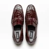 Clearance Mauri 4885 Croco Flanks Dress Shoes Ruby Red (Special Order) RubyRed