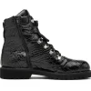 Outlet Mauri 3200 Crocodile Boots (Special Order) Black