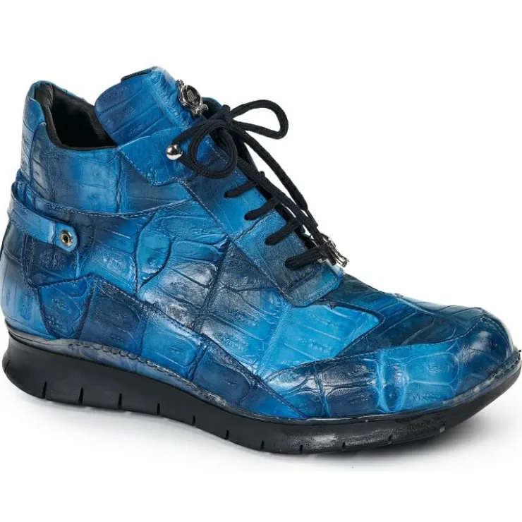 Online Mauri 8567 Crocodile Sneakers Blue Multi (Special Order) BlueMulti