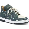 Best Mauri 8440 Crown Calf & Crocodile & Patent Sneakers Green / Hunter Green / Cream