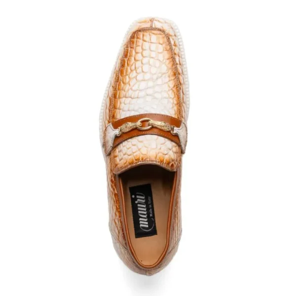 mauri__debonair_alligator_2-2.webp Fashion Mauri 4894/7 Debonair Alligator & Nappa Loafers White / Dirty Cognac