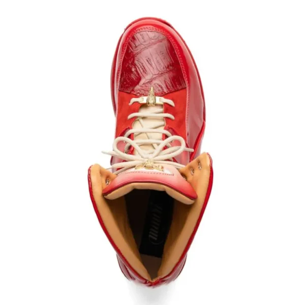 Store Mauri 8402 Diamond Patent / Baby Croc / Suede / Nappa Sneaker Cream / Dirty Red