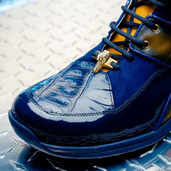 mauri__diamond_patent__ba_4-1.webp Cheap Mauri 8402 Diamond Patent / Baby Croc / Suede / Nappa Sneaker Toffee / Dirty Wonder Blue