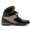 Shop Mauri 8402 Diamond Patent/ Baby Croc/ Suede/ Fabric Sneakers Sport Rust/ Taupe SportRust/Taupe