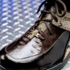 Shop Mauri 8402 Diamond Patent/ Baby Croc/ Suede/ Fabric Sneakers Sport Rust/ Taupe SportRust/Taupe