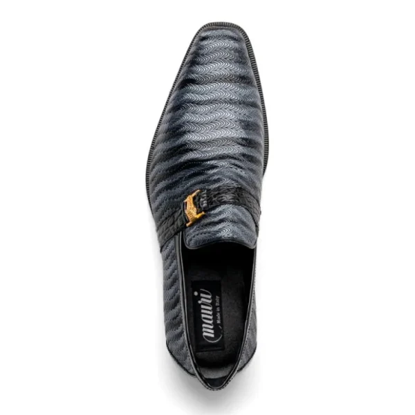 mauri__elegante_balera_fa_2.webp Best Mauri 4709/6 Elegante Balera Fabric/ Alligator Shoes Light Grey/ Med Grey/ Black LightGrey/MedGrey/Black