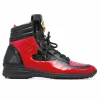 Cheap Mauri 8401 Flash Crocodile & Ostrich High Top Sneakers Black / Red (Special Order) Black/Red