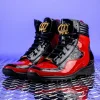 Cheap Mauri 8401 Flash Crocodile & Ostrich High Top Sneakers Black / Red (Special Order) Black/Red