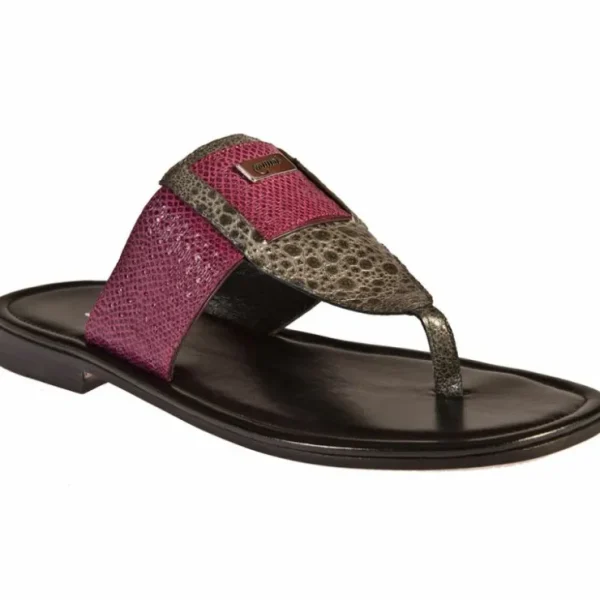 mauri__frog__embossed_kar_0.webp Sale Mauri 1477/1 Frog / Embossed Karung Sandals (Special Order) Grey
