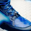 Sale Mauri 8423 Ghost Baby Croc & Nappa Sneaker White / Dirty Royal Blue