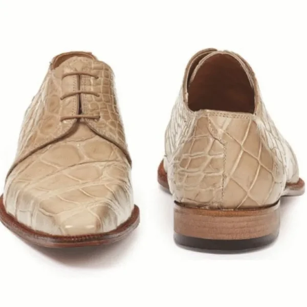 Clearance Mauri 53127-2 Guardi Alligator Dress Shoes (Special Order) Champagne