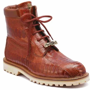 New Mauri 4949 Hawk Ostrich Leg Boots (Special Order) Brown