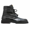 Best Mauri 4949 Hawk Ostrich Leg Boots (Special Order) Black