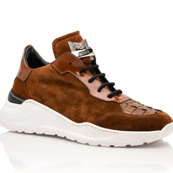 mauri__hornback__suede__p_0.webp Hot Mauri 8492 Hornback / Suede / Patent Sneakers Camel