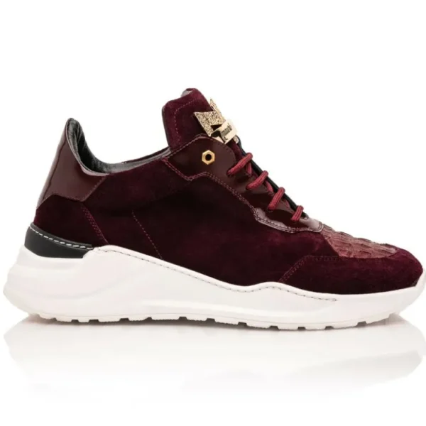 mauri__hornback__suede__p_1-1.webp Sale Mauri 8492 Hornback / Suede / Patent Sneakers Ruby Red RubyRed