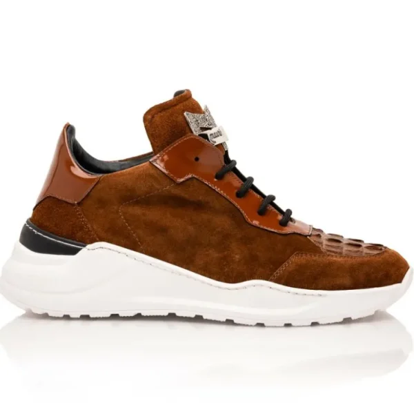mauri__hornback__suede__p_1.webp Hot Mauri 8492 Hornback / Suede / Patent Sneakers Camel