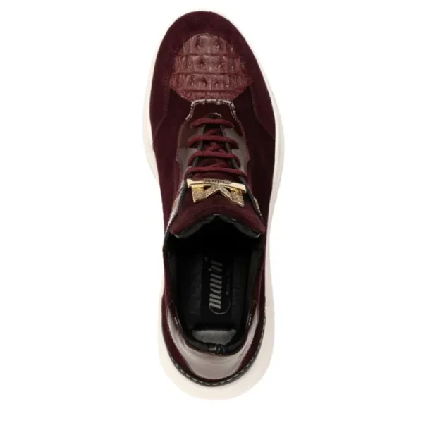 mauri__hornback__suede__p_2-1.webp Sale Mauri 8492 Hornback / Suede / Patent Sneakers Ruby Red RubyRed