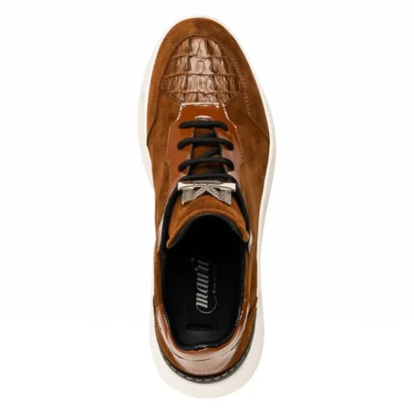 mauri__hornback__suede__p_2.webp Hot Mauri 8492 Hornback / Suede / Patent Sneakers Camel