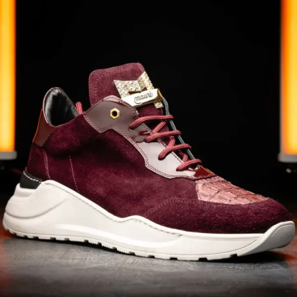 mauri__hornback__suede__p_3-1.webp Sale Mauri 8492 Hornback / Suede / Patent Sneakers Ruby Red RubyRed
